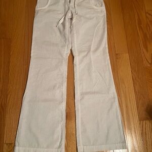 Revolution 55%linen 45% cotton white pants size 5